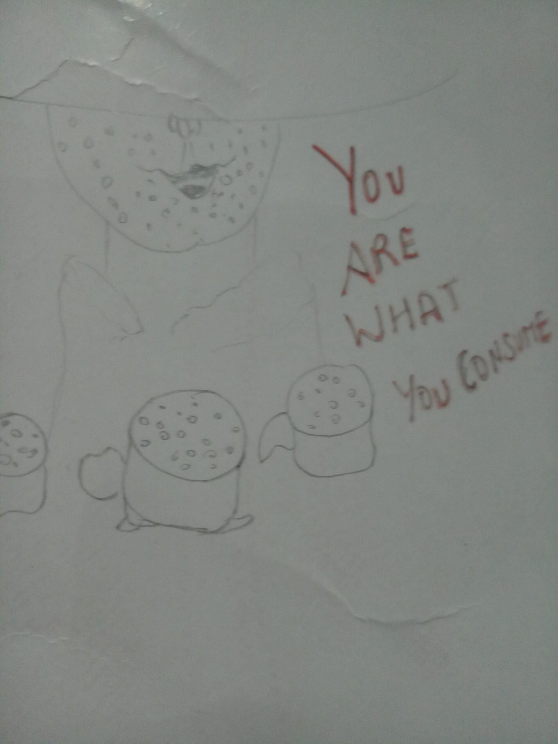 Drawing of you are what you consume
